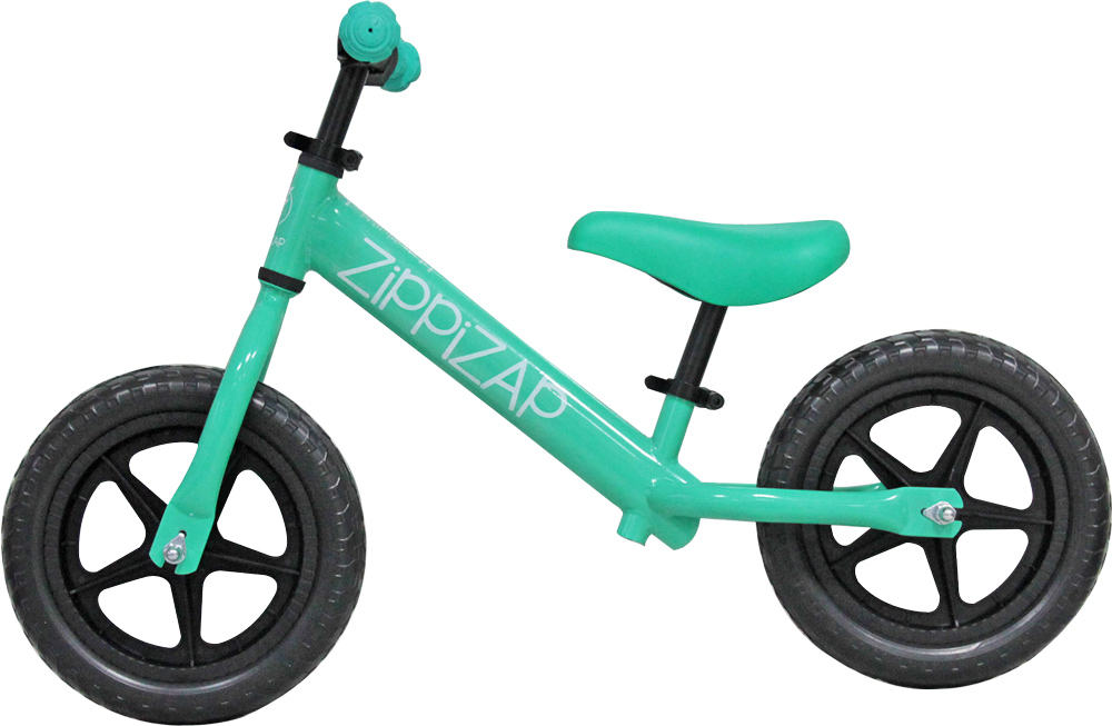 green balance bike